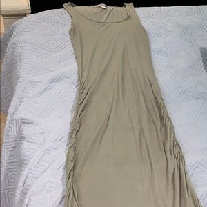 Forever 21 Contemporary olive green maxi dress